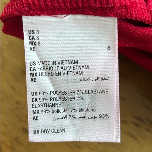 INC long red dress size 8 - Picture 7 of 10